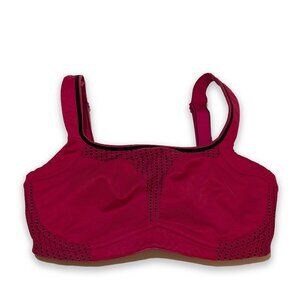 Soma Sport Max Support Underwire Sport Bra Pink Punch / Black Women's Size 32DD